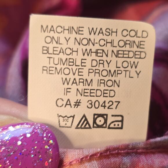 Ella Moss Silk Top Womens Medium Sleeveless Ruffle Floral Coquette Feminine Work - Picture 5 of 10